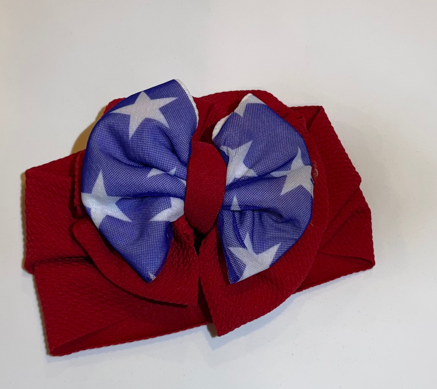 Double stack Fourth of July headwrap