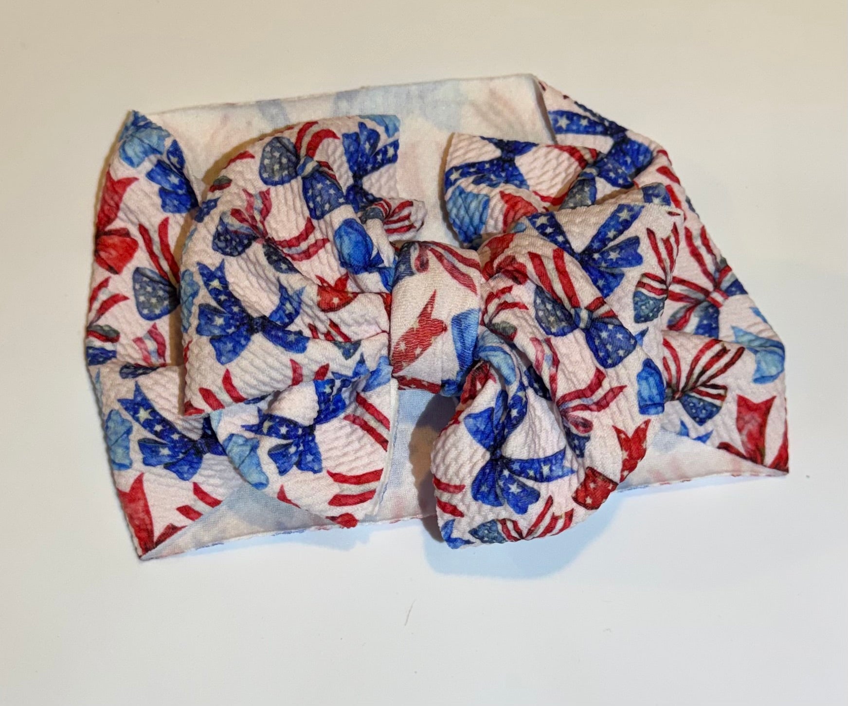 Fourth of July bow pattern