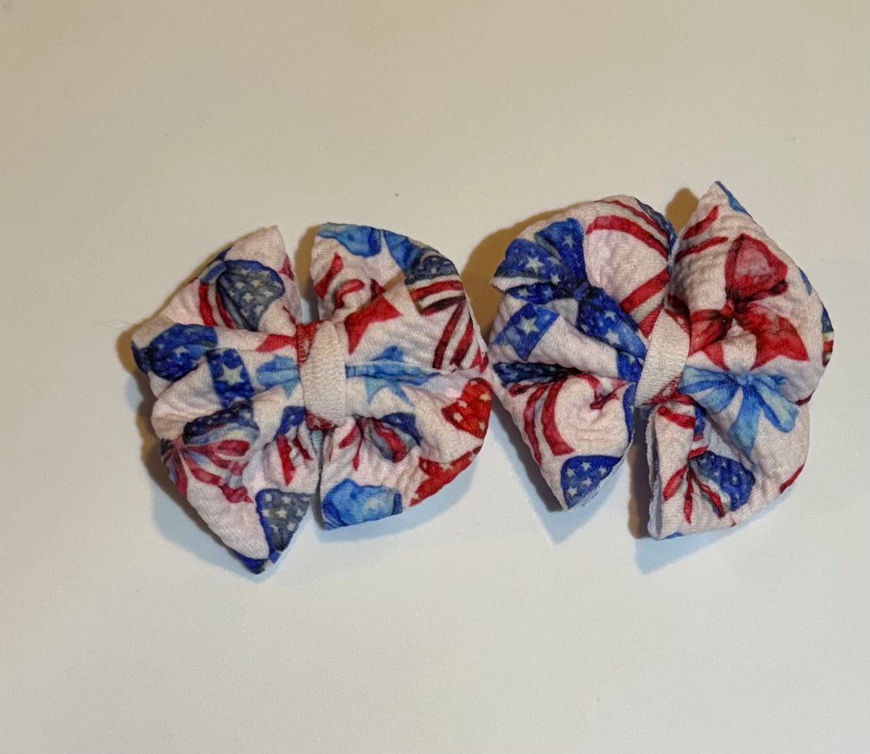 Fourth of July bow pattern