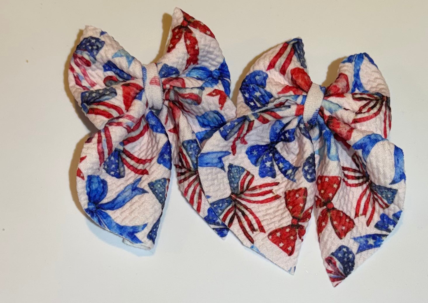 Fourth of July bow pattern